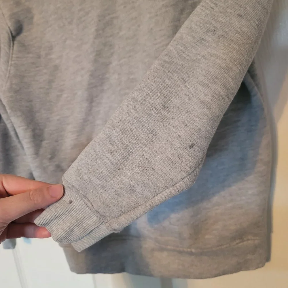 Kids boys light grey NBA hoodie - has spots - size 10-12